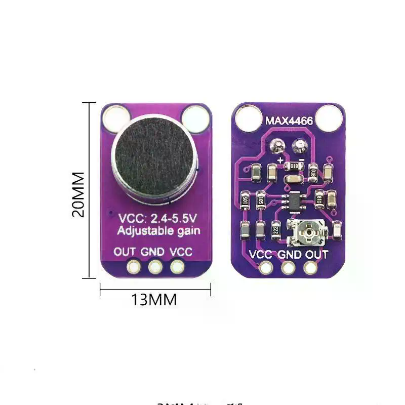 MAX4466 Mikrofon AGC Amplifika - Diy Audio Electronics Kit incelemesi ve fiyatı