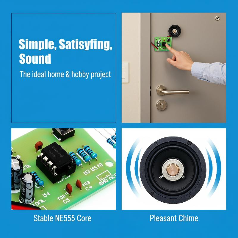 NE555 Kapı Zili DIY Lehimleme  - Diy Electronics Project Kit incelemesi ve fiyatı