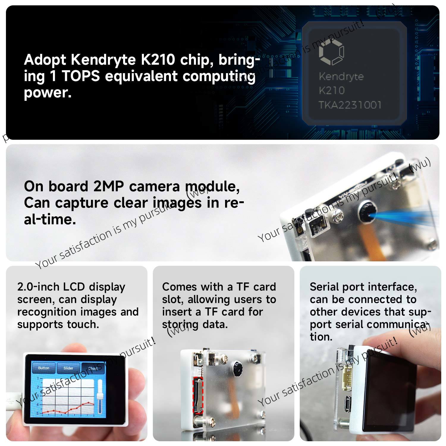 K210 Görsel Tanıma Modülü, Der - Diy Electronics Learning Kit incelemesi ve fiyatı
